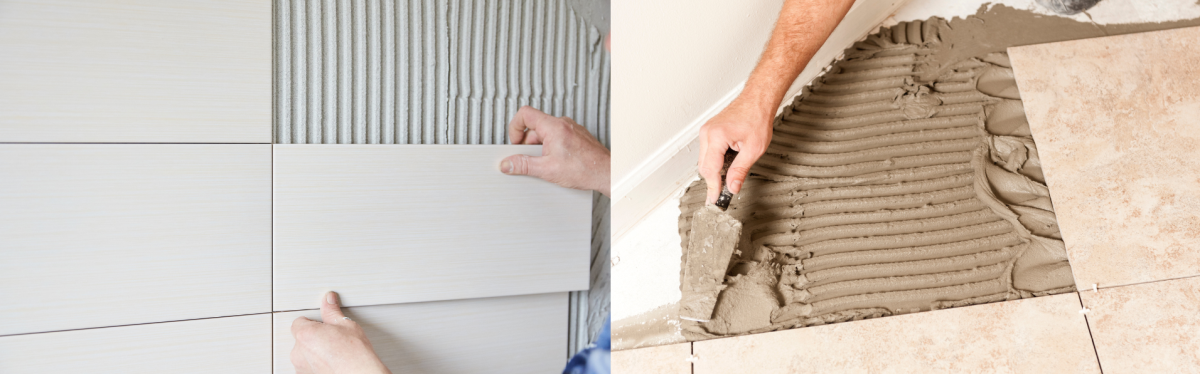 چسب کاشی پودری و خمیری